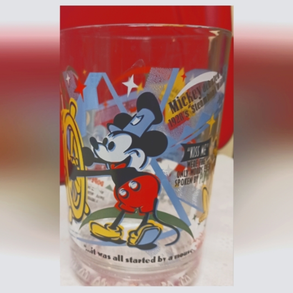 Mickey Mouse hundred years Edition glass from McDonald's collection 16 oz glass